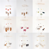 바이에스컴퍼니 양모 모빌 만들기 DIY 키트 임신 출산 선물 태교 아기방꾸미기 감성소품, 강아지