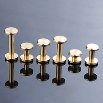 10PC Brassr Craft 솔리드 네일 볼트 부기 둥근 머리 나사 스트랩 리벳 나사 수하물 공예 의류/가방/신발 4-20mm, 8x4mm, 10개