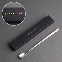[일상선물] 그레이스롱 인사선물 홈파티 롱티스푼포크 1P 첫돌답례품, 인쇄안함, ③[엣지형]감사의마음을전합니다