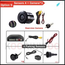 화물차후진벨 트럭 24V 백부저 후진경고음 지게차후방감지기 굴삭기 후방경보기 Koorinwoo 차량용 주차 센서 용 지능형 시스템 864 Parktronics 후면보기 카메라 전, Option 5+Silver Sensors