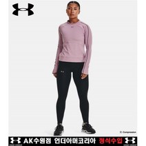 언더아머 [언더아머]여성 UA RUSH™ ColdGear® Core 노슬립 웨이스트밴드 풀사이즈 레깅스 1365719-001