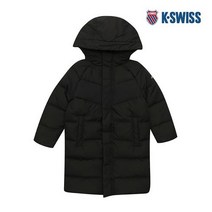 [K-SWISS] 케이스위스 아동 후드 덕다운 롱패딩