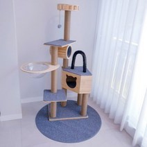 가르르 원목 우주선 캣타워 투명해먹 DIY, 노말컬러, 1set