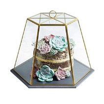 디저트 에피타이저 간식 음식 선반 트레이 음식트레이 음식받침대 장식 플레이트, 슬레이트 서빙 보드가 있는 케이크 돔