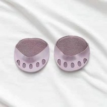 지간신경종깔창 여성용 5 발가락 앞발 패드 하이힐 하프 인솔 굳은살 옥수수 발 통증 관리 충격 양말 삽입 2 피스, [01] 1Pair Purple