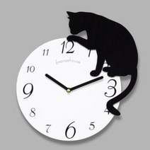 아트박스/브론즈하우스 브론즈하우스 WMC-058 네로 벽시계-무소음, 본품