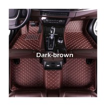 자동차 바닥 매트 매트 포드 머스탱 2011 2012 2013 2014 맞춤형 자동 발 패드 카펫 커버, Dark brown