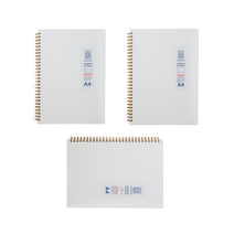 옥스포드 밀크 PP 스프링노트 A4 80매 좌철 줄 / 수학 / 코넬, 수학노트