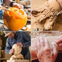 서각 조각칼 너트런너 러너 목공용끌 전문가용 나무 조각기 및 끌 칼 DIY 펜 목판화 수공구 세트 기본 세, 한개옵션0