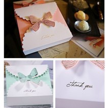 호두파이 포장 타르트 상자 박스 에그타르트 리본 선물 일체형, 색상, 핑크
