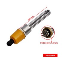 LJXH DN32 전기 온수기 가열 요소 내부 너트 포함 220V 380V 304SUS 튜브 나사 3KW 4.5KW 12KW, 380V 6KW 263mm_8