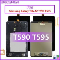 전기 자전거 디스플레이 LCD 삼성 갤럭시 탭 a3 SMT590 T595 T590 터치 스크린 패널 디지타이저 어셈블리 SMT595, 595 오리지널 블랙