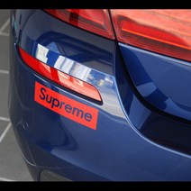 슈프림 Supreme 로고스티커 캠핑 차량용, 200x58mm(빨강)