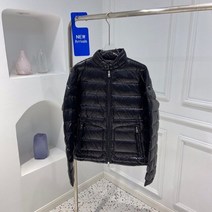 프랑스 캐나다 구스이불 호텔용이불 2021 겨울 남성 라이트 웜 다운 재킷 칼라, 검은색, 가슴 120cm
