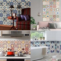 싱크대 시트지 현관문 거실 인테리어 필름지 가구 리폼 문 씽크대 냉장고 아파트 책상 벽 벽지 필름 포인트 바닥 셀프 주방 시공 문짝 욕실문 서랍장 모로코 타일 시트지 스티커 DIY 셀프 인테리어60cmX2m PI+3286EA