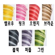 그라데이션 오시도리면끈 2mm/180cm/레인보우조리개끈, 옐로우