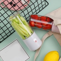 다이어트 디톡스 해독주스 휴대용 텀블러 블렌더 개인 스무디 용 크기 과일 주스 밀크 쉐이크 여행 컵, 02=Pink