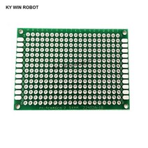 산업용 PCB 프로토 타입 보드 회로 Protoboard 범용 스트립 타이핑 Veroboard 4X6 cm 40x60mm 양면, 한개옵션0