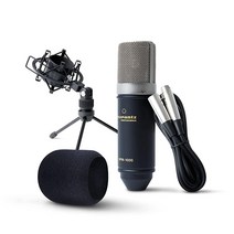Marantz Professional Pro MPM1000 쇼크마운트 데스크탑 스탠드 및 케이블이 있는 스튜디오 녹음 콘덴서 마이크 팟캐스트 보이스오버 프로젝트에 적합 MPM 10