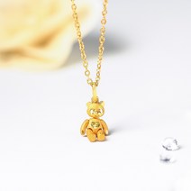 주앤골드 24k 순금 곰돌이 목걸이 여자 7.5g/ 11.25g/ 15g