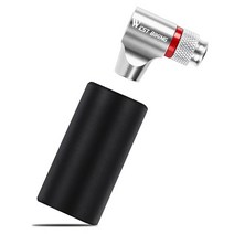 자전거 휴대용 펌프 웨스트 바이킹-휴대용 미니 자전거 펌프 이산화탄소 팽창기 슈레이더 프레스타 어댑, 02 Silver