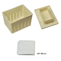 두부틀 리코타 치즈 만들기DIY 플라스틱 두부 메이커 프레스 금형 키트 간장 주방 요리 수제 만들기 기계, 01 1 set
