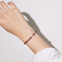 14K 금 천연 토르마린 원석 팔찌 [금볼 10월 탄생석 스톤 컷팅 볼 골드 데일리 주얼리]