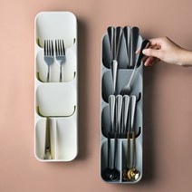 현모양처 티스푼 꽂이 커트러리 수저 정리함 모던 수저통 grey 티스푼통 테이블수저통 티스푼꽂이 수저트레이, 상세페이지 참조
