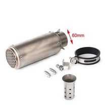 오토바이 배기 SC 머플러 야마하 혼다 GSR750 Z250SL 400 Z800 900 CBR300 500 S1000 ER6N SV650 R1 R3 R6 51mm 60mm, 8.SC 60mm
