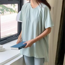 브이와이 VY 여자 SS 코디 큰사이즈 반팔티셔츠