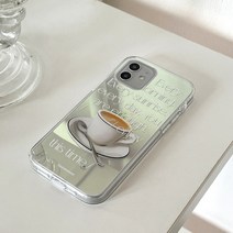 [바보사랑] 에브리모닝 레터링 디자인 [글로시미러 폰케이스], 기종:(글로시)아이폰xsmax / 디자인:블랙, 상세 설명 참조