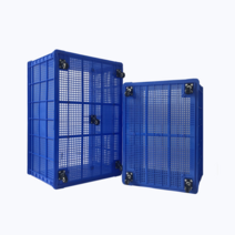 바퀴달린 점보 박스 의류 세탁물 이동 운반 상자 300L, 1미터 102x68x55cm 무음휠포함 노랑