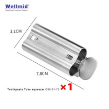 Araldite 튜브 치약 압착기 AB 페이스트 접착제 화장품 프레스 페이셜 클렌저 테이퍼 슬리브 롤링 도구, 01 1PC7.8cm_01 기타