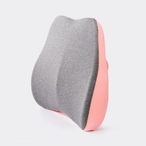 메모리폼 사무실 자동차 의자 허리 받침대, 핑크