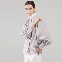 노코시크 FLORENCE STRIPE SHIRRING BLOUSE BE (2221511)