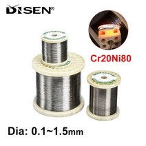 1/3/5M Cr20Ni80 가열 와이어 니크롬 저항 절단 거품 합금 원사 직경 0.1mm-1.5mm, [01] 1 Meter, [03] Dia 0.2mm, 01 1 Meter_03 Dia 0.2mm
