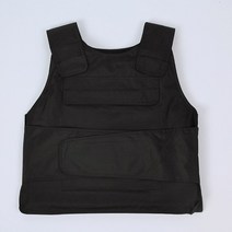 방검복 호신용 경찰 목 의류 전술 강철 폭동 방지 테러 장비, 1.Black