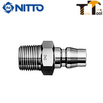 니토 에어카플러(숫나사) PM40(PT1 2인치) 에어호스카플러 에어호스카플링, 1개