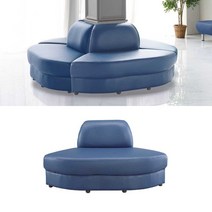 수퍼니처 B894 원형 연결식 로비/라운지소파 대기의자, 주황