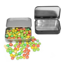 깔끔한 사각틴케이스 약서랍장 빈티지 정리함 미니 9.5x6cm, 블랙