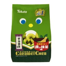 칼비 히가시하토 Tohato 카라멜 콘 진한 말차 맛 73g, 단품