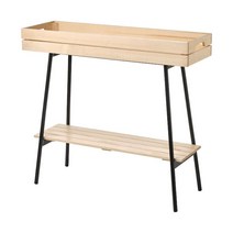 이케아 VANILJSTANG 바닐리스통 화분스탠드 67cm, 소나무블랙 604.263.40