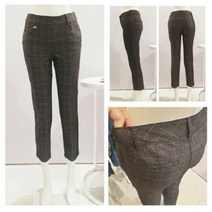 이랜드 [올리비아로렌]클래식한 체크 패턴 스키니핏 밴딩 스판바지 팬츠vvcdlvf8411_ 청주점