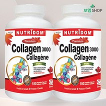 뉴트리돔 콜라겐3000 저분자 닭콜라겐 먹는 Collagen 펩타이드 180캡슐 2병 캐나다 직배송