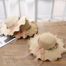 햇빛차단 바다 여행 농사 모자 예쁜 심플 여자 코디