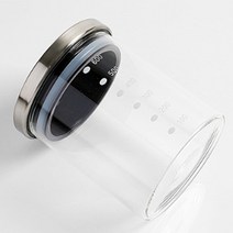 내열유리 원형쿠키통 밀폐 캔디 보관용기 600ml