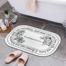 친환경 국내생산 인테리어 집들이선물 감성 원룸 화장실 욕실 현관 주방 침대 발매트 러그, 상세페이지 참조