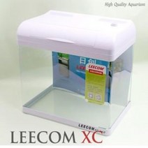 LEECOM 일체형어항 XC-300 [곡면/LED조명] 화이트 어항셋트 일체형어항
