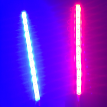 국내 재고 보유 자동차 / 오토바이 12V LED 파박이 싸이키 스트로브 라이트 바 조명 화이트 빨/파 1쌍, 1번 빨/파 싸이키 10cm 1쌍