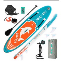 SUP 패들보드 공기주입식 서핑 물놀이 스킴 한강 광안리 보라카이 튜브 보트, 320x84x15cm--W08C
